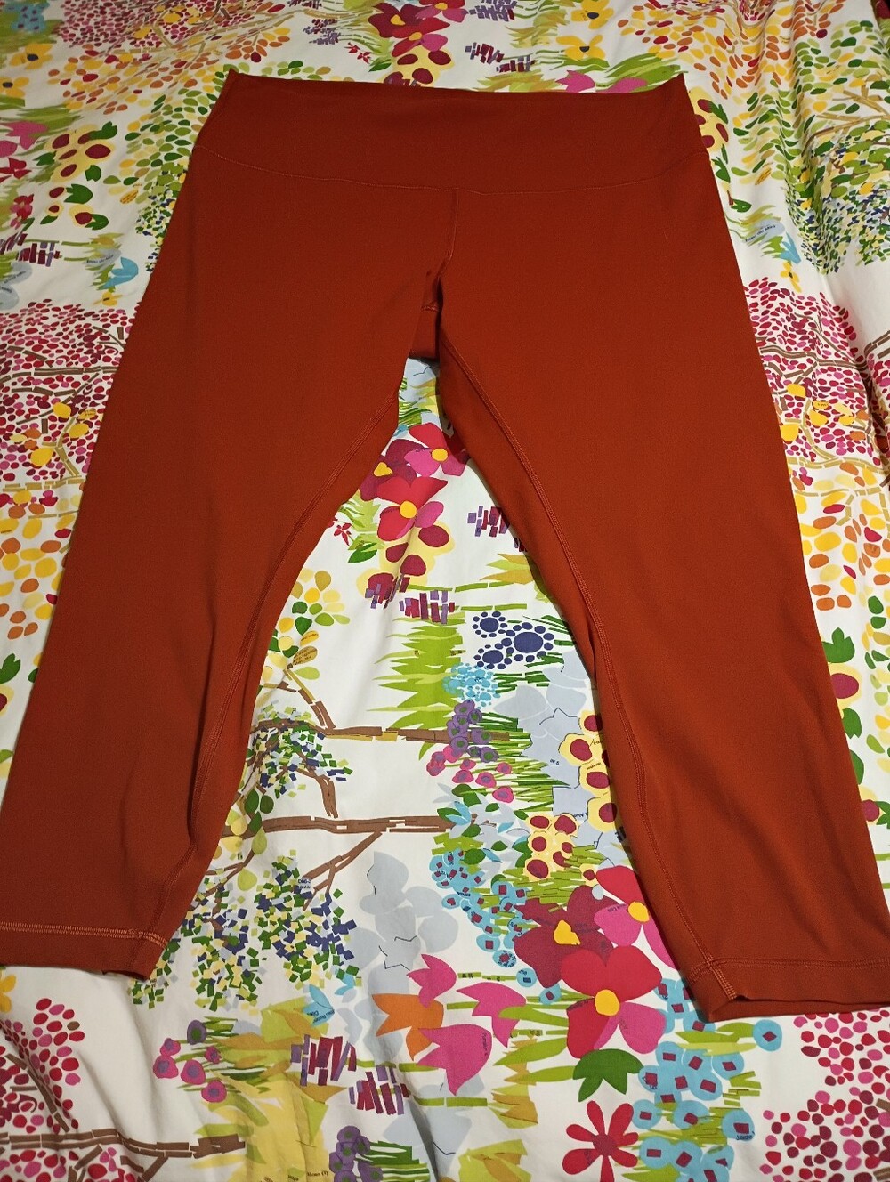 Lululemon Rust Orange  Capri Leggings Like New  Size 20